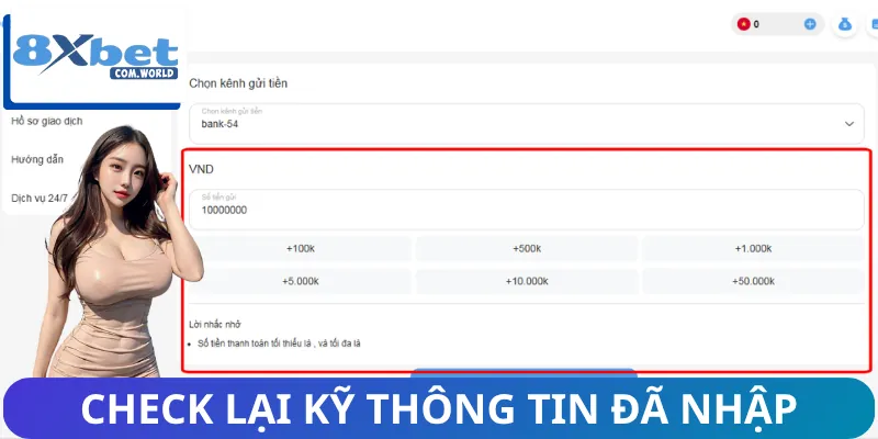 Lưu ý check lại những thông tin mình đã cập nhật
