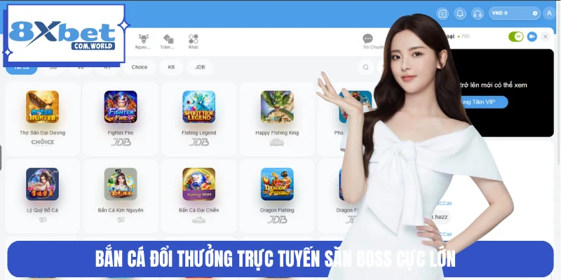 8XBET 16 Săn boss hấp dẫn cùng kho game bắn cá đa dạng