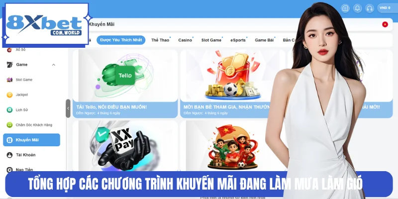 8XBET 19 8XBET cung cấp vô vàn khuyến mãi hấp dẫn dành cho thành viên
